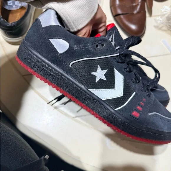 Converse Black and Red Men's Shoes - Picture 2 of 9